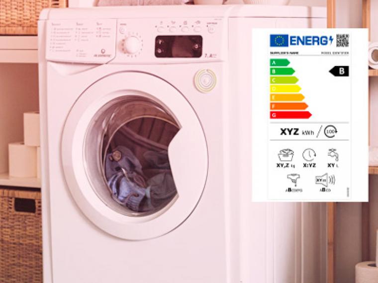 Let op het energie label en het jaarverbruik van je wasmachine